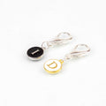 Increase and Decrease reminder clip markers with I and D letter charms on lobster claw clasps