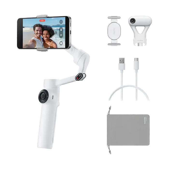 Insta360 Flow 2 AI Tracker Bundle (Summit White)