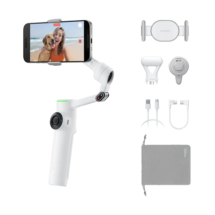 Insta360 Flow 2 Pro Smartphone Gimbal Stabilizer Creator Kit (Gray)