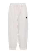 Ivory Cropped Hemp Pants - Henriette Steffensen - 82002I