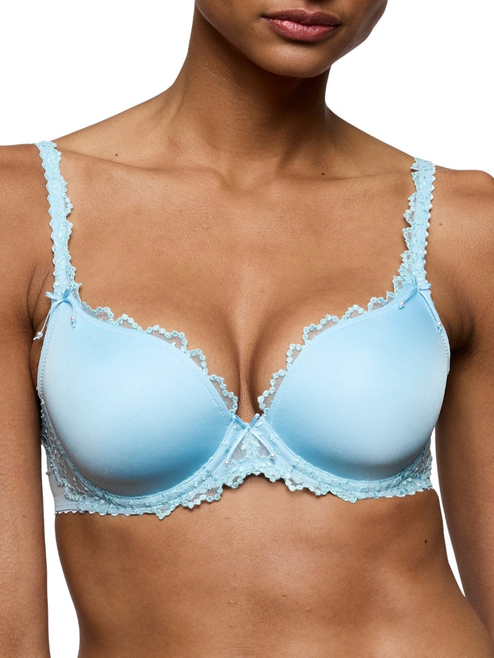 Jane Padded Heartshape Bra - Milky Blue
