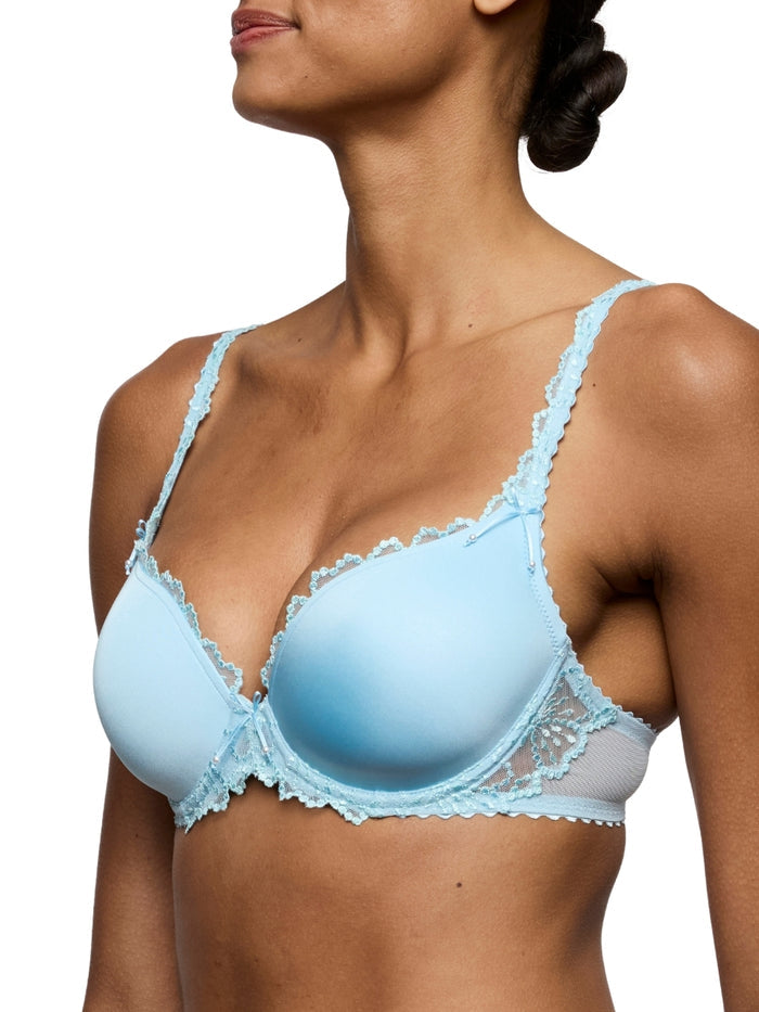 Jane Padded Heartshape Bra - Milky Blue