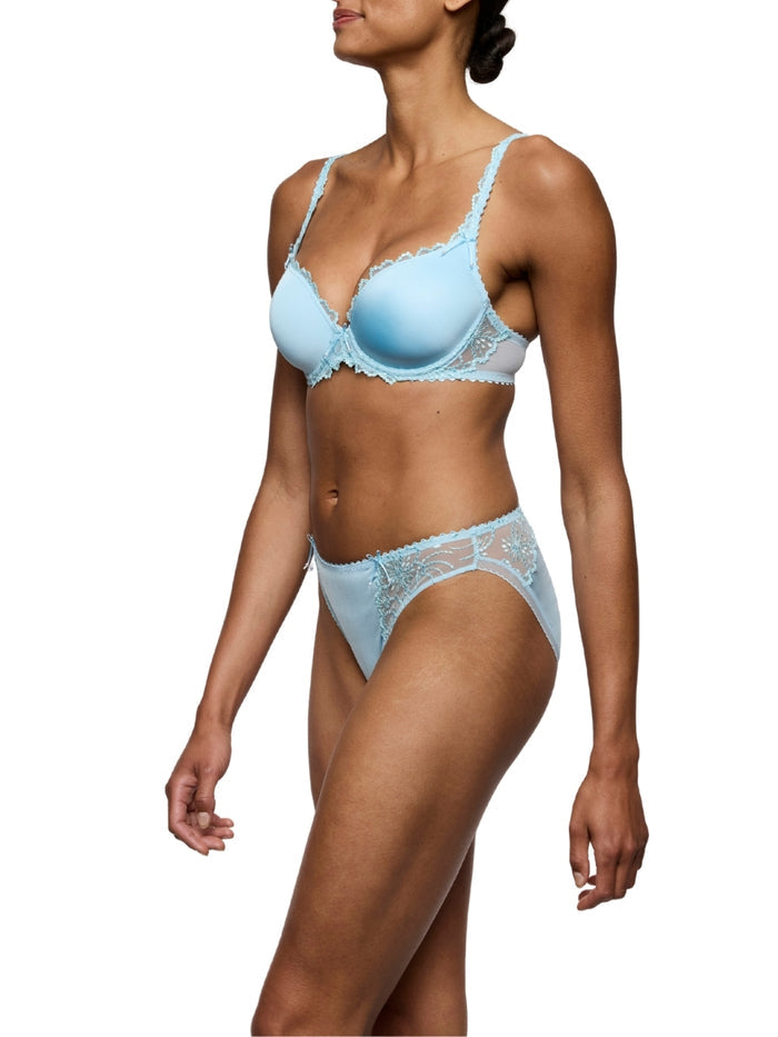 Jane Padded Heartshape Bra - Milky Blue