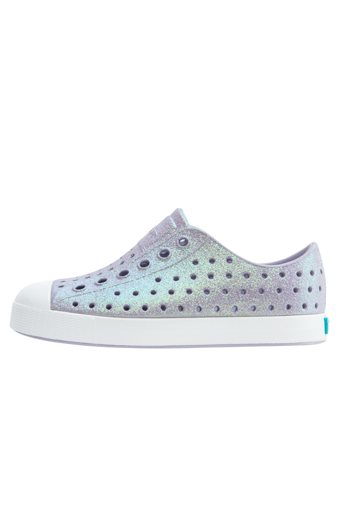 Iridescent sneaker on a white background