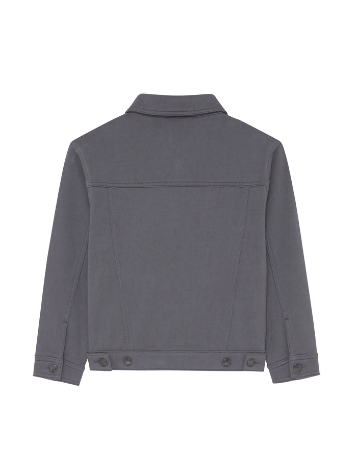 Dark gray jacket on a white background