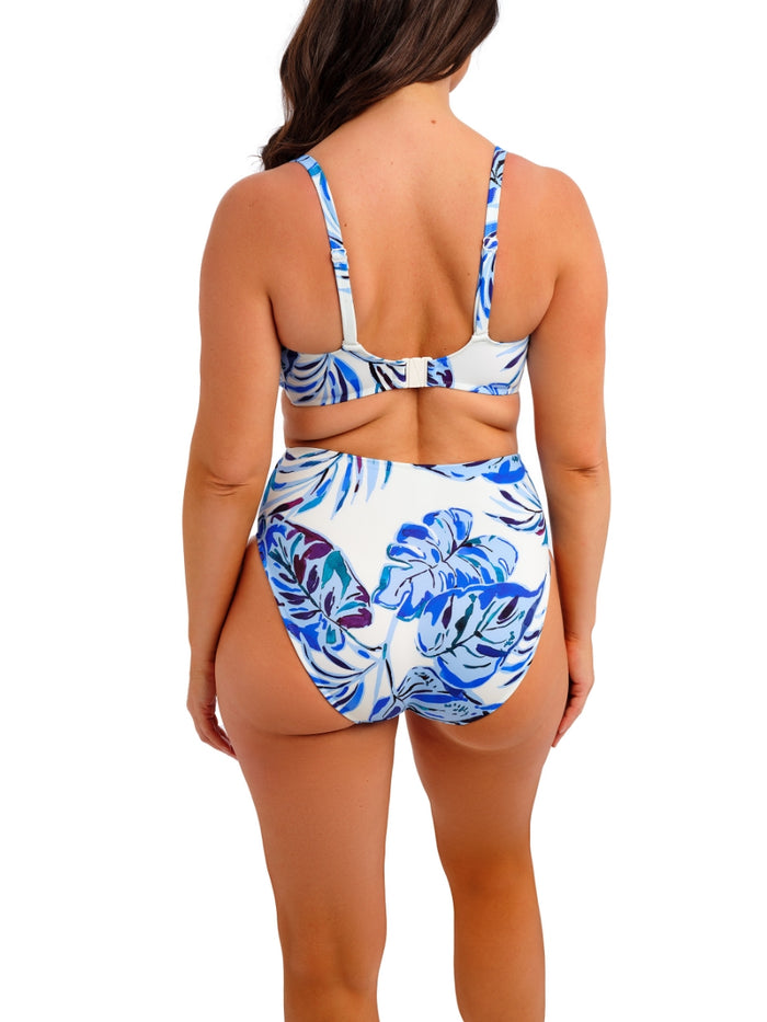 Kefalonia Plunge Bikini Top - Tranquil Blue