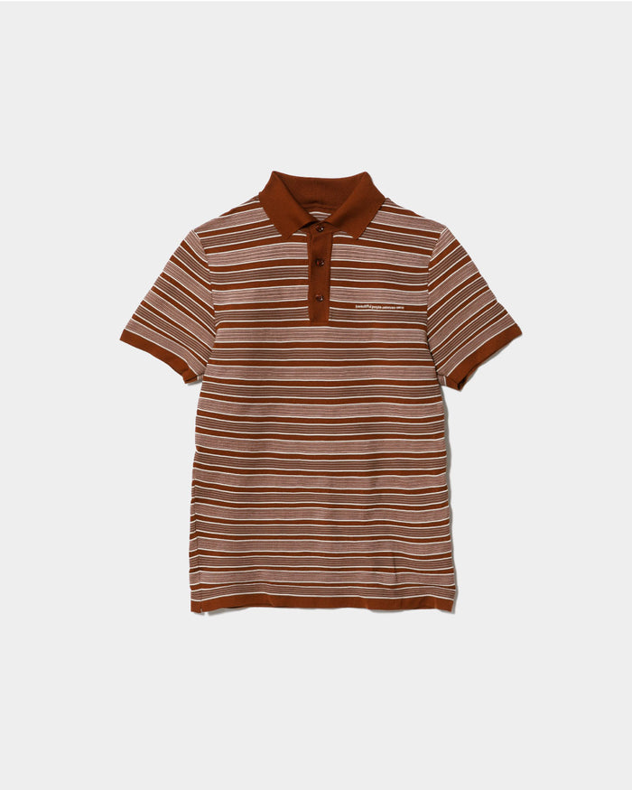kids multi stripe polo pullover