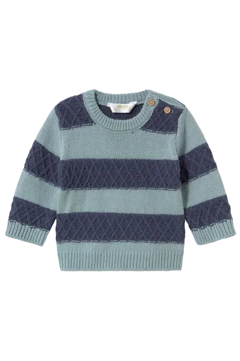 Knit Striped Baby Sweater