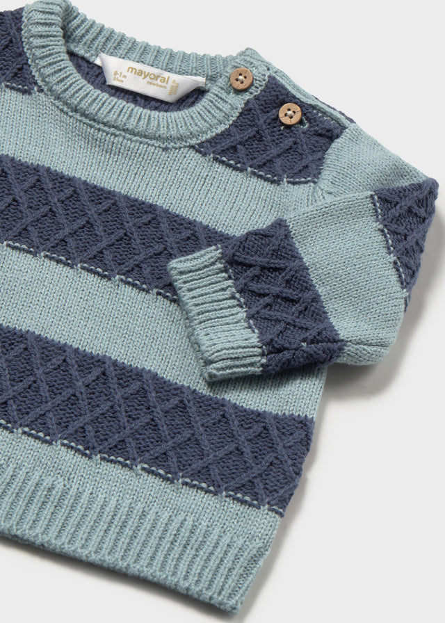 Knit Striped Baby Sweater