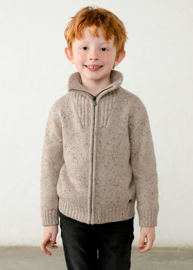Knit Zip Sweatshirt