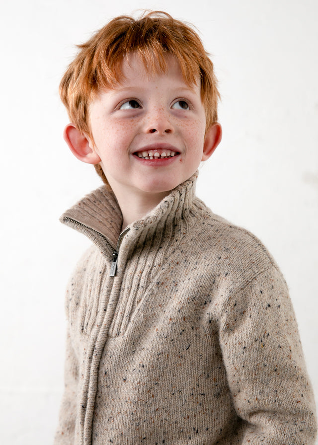 Knit Zip Sweatshirt