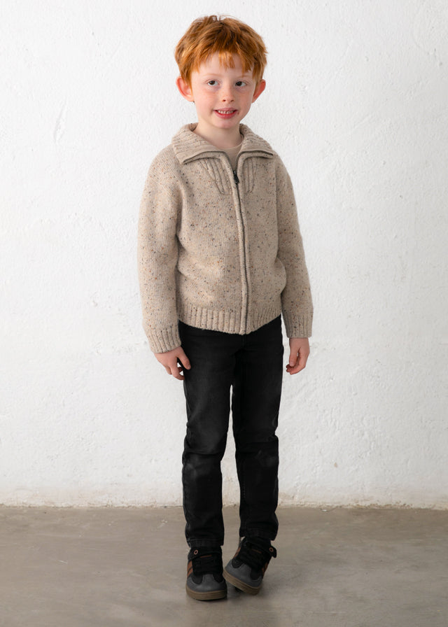 Knit Zip Sweatshirt