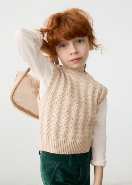 knitted sweater vest
