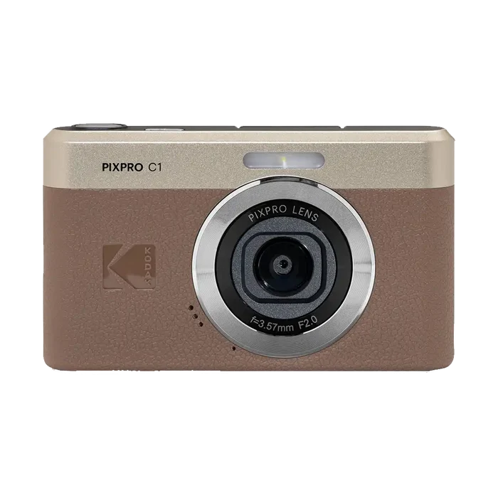 Kodak PIXPRO C1 Compact Digital Camera (Brown)