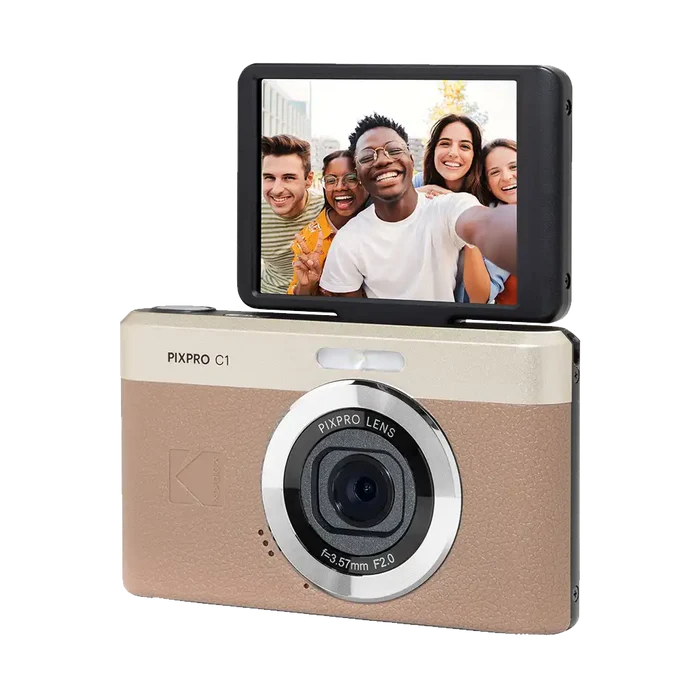 Kodak PIXPRO C1 Compact Digital Camera (Brown)