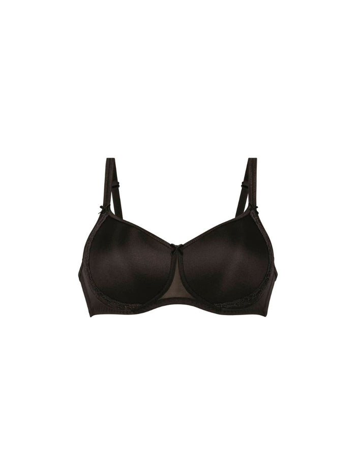 Lace Rose Contour Soft Bra - Black