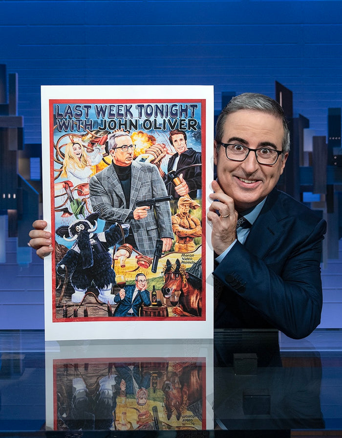 Last Week Tonight with John Oliver - Archival Giclée Print by Ghanaian artist C.A. Wisely