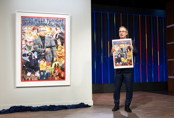 Last Week Tonight with John Oliver - Archival Giclée Print by Ghanaian artist C.A. Wisely