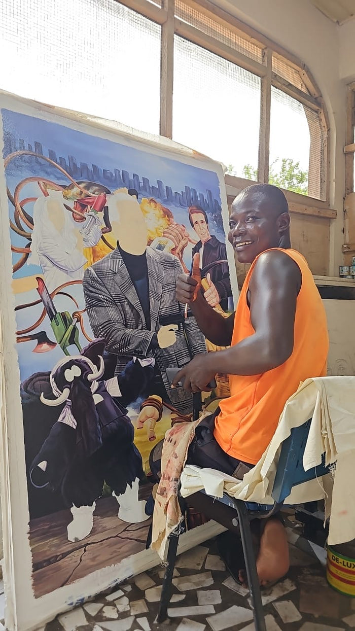 Last Week Tonight with John Oliver - Archival Giclée Print by Ghanaian artist C.A. Wisely