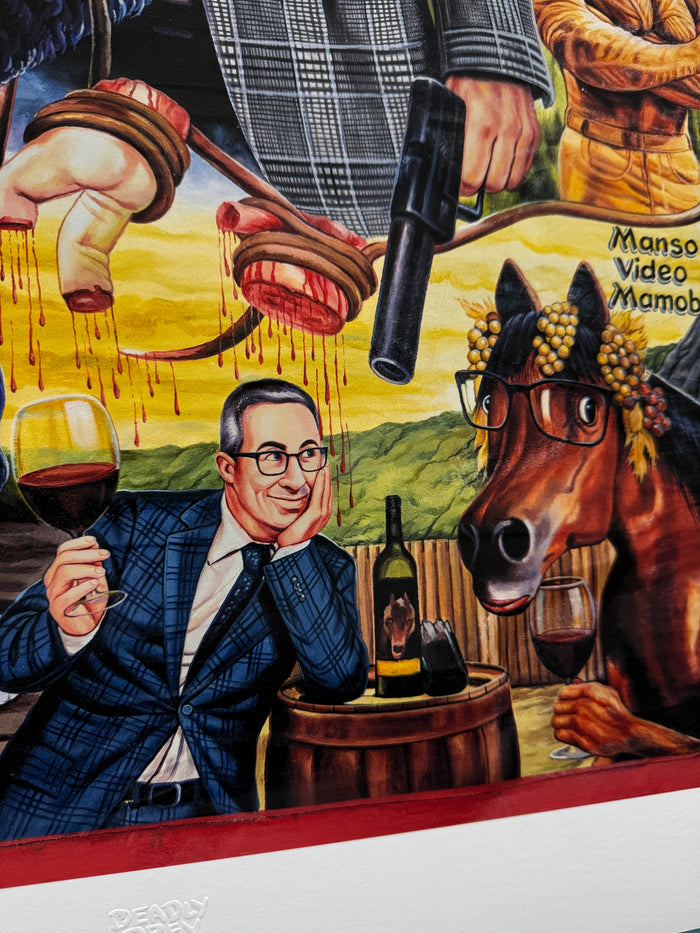 Last Week Tonight with John Oliver - Archival Giclée Print by Ghanaian artist C.A. Wisely