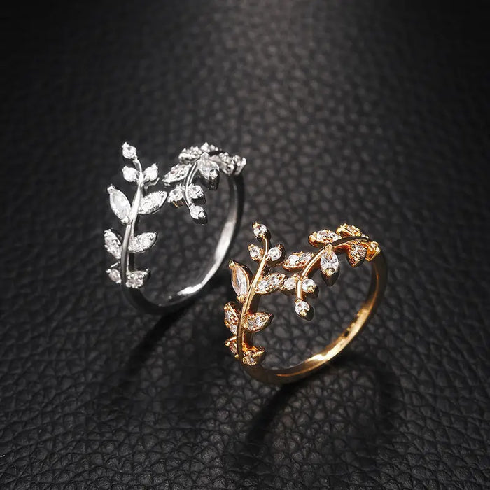 Leaf Shaped Women Ring