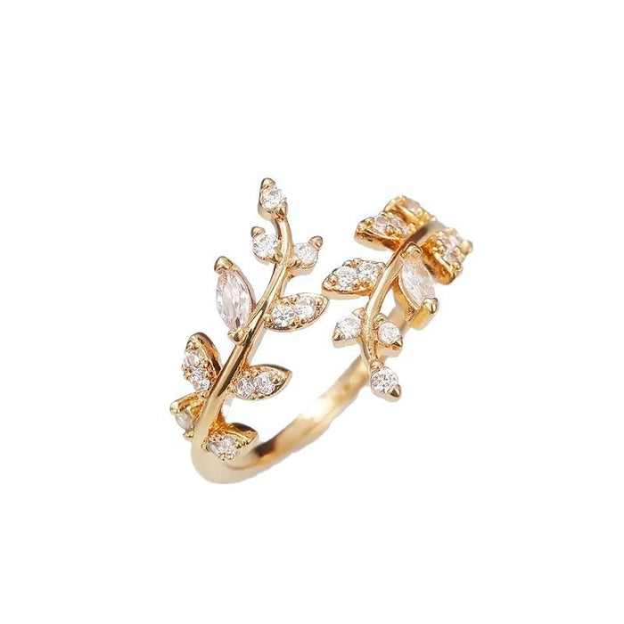 Leaf Shaped Women Ring