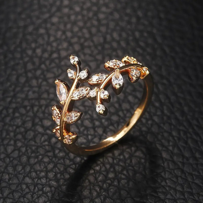Leaf Shaped Women Ring