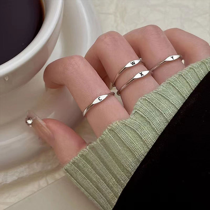 Letter Customizable Index Finger Ring