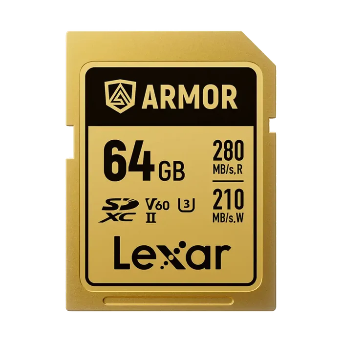 Lexar 64GB ARMOR GOLD UHS-II SDXC Memory Card