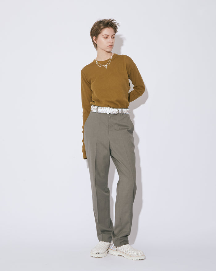 light wool tropical  slim pants