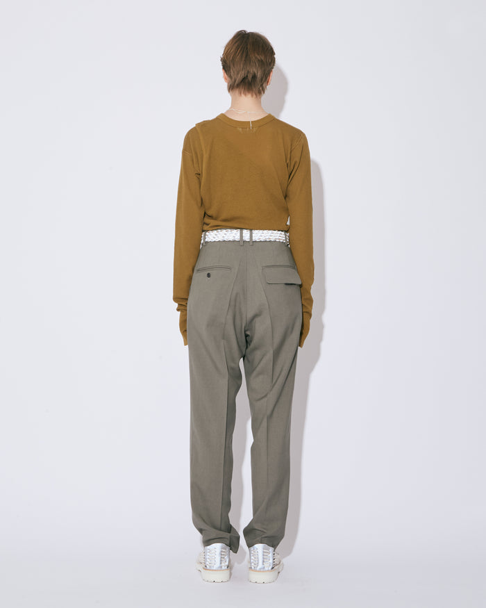 light wool tropical  slim pants