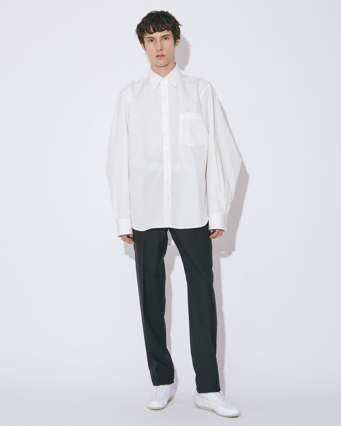 light wool tropical  slim pants