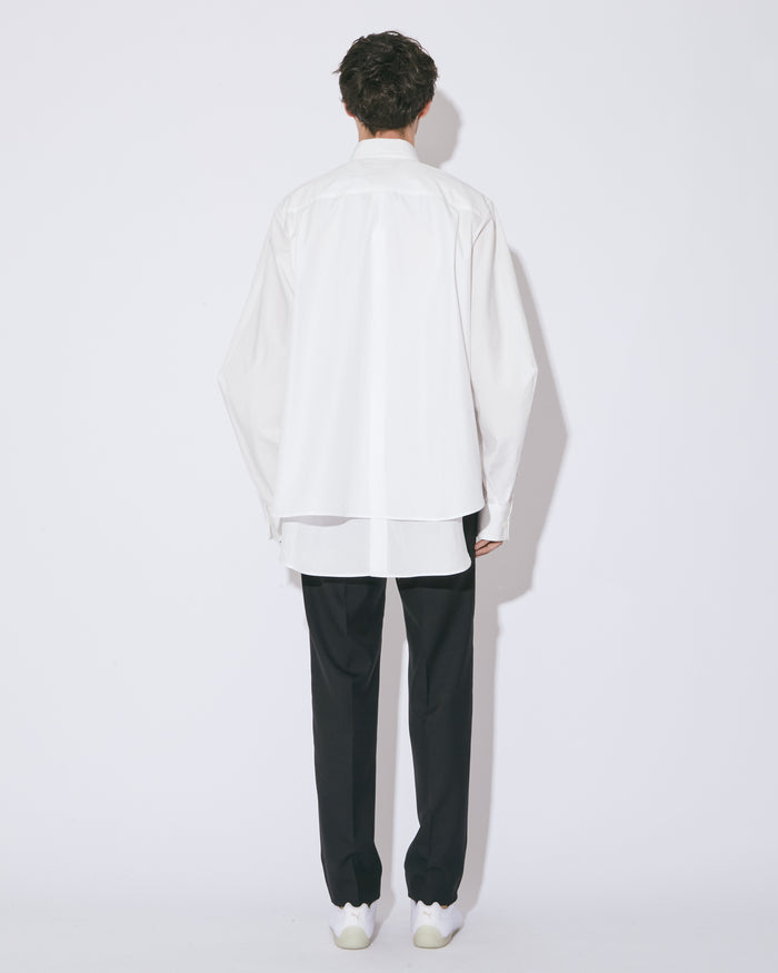 light wool tropical  slim pants