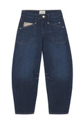 Blue jeans on a white background
