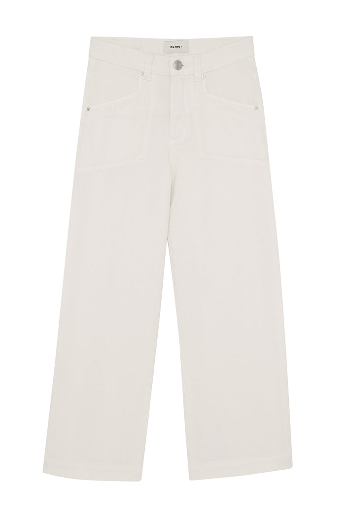 White pants on a white background