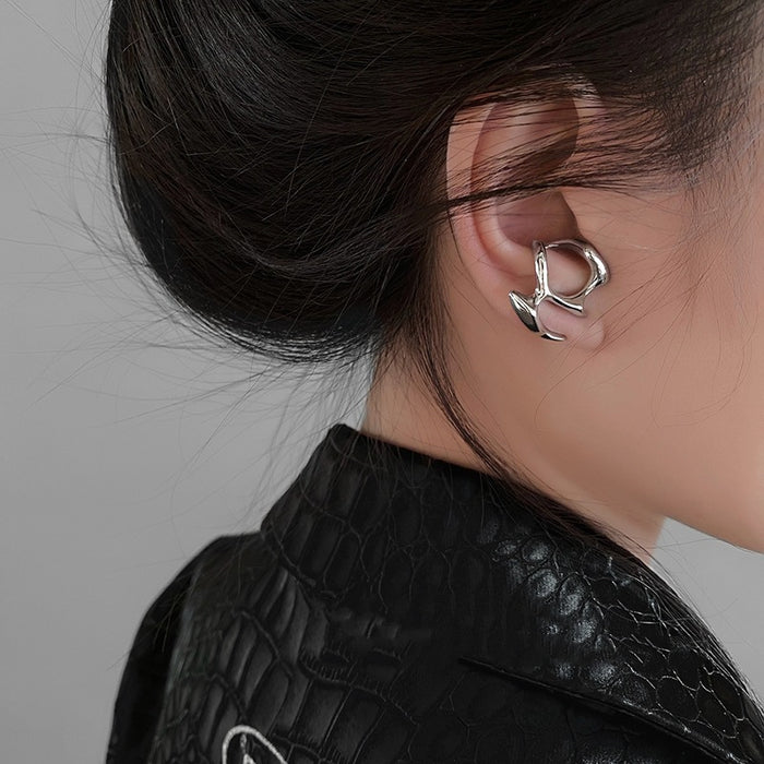 Liquid Metal Hollow Earrings
