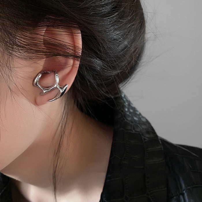 Liquid Metal Hollow Earrings