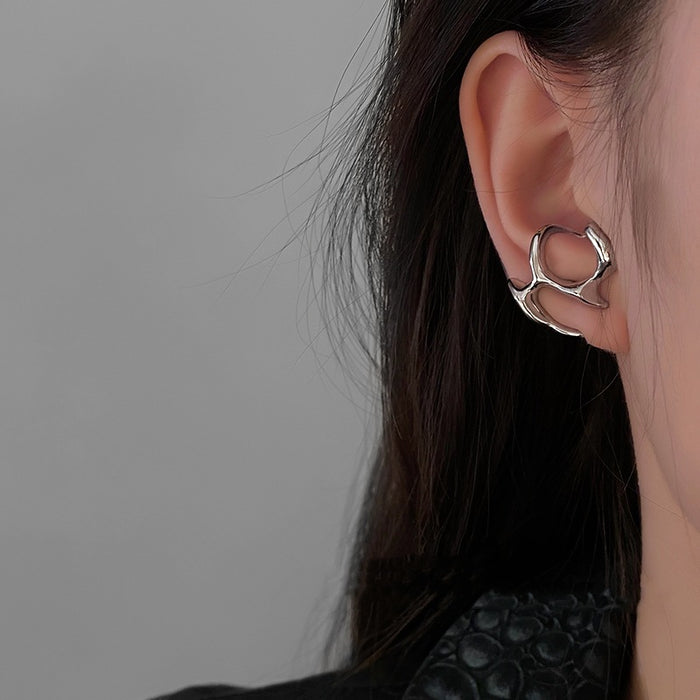 Liquid Metal Hollow Earrings