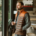 Leather jacket brown colour
