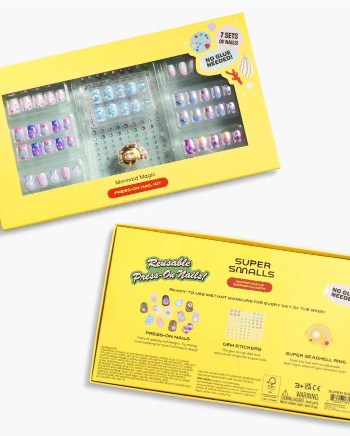 Mermaid Press On Nail Kit