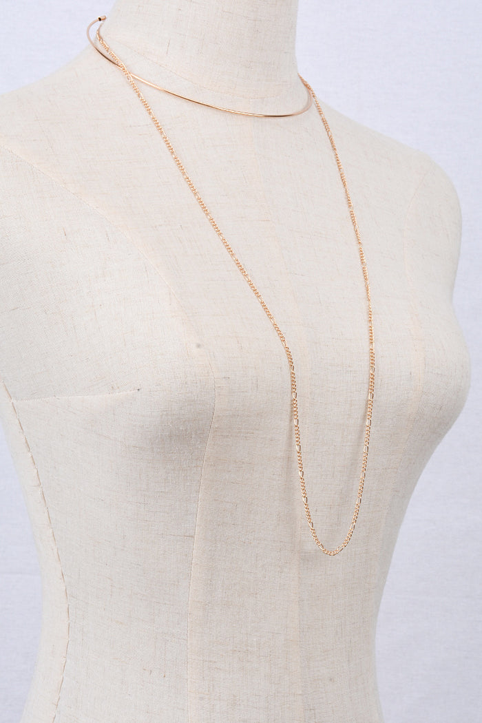 Metal Smooth Collar Necklace