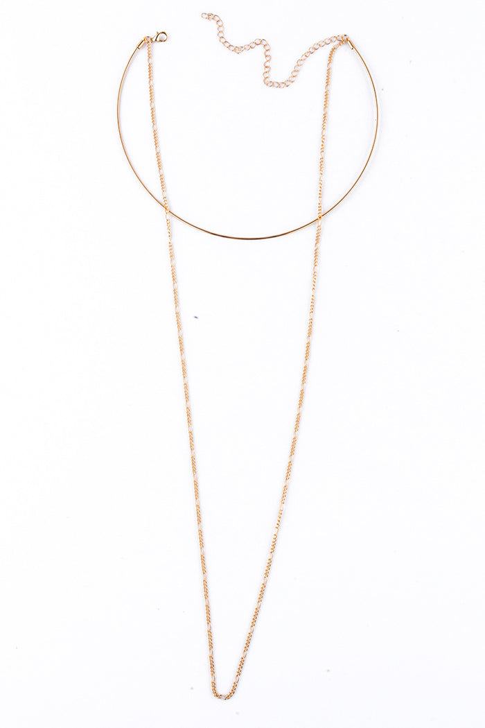 Metal Smooth Collar Necklace