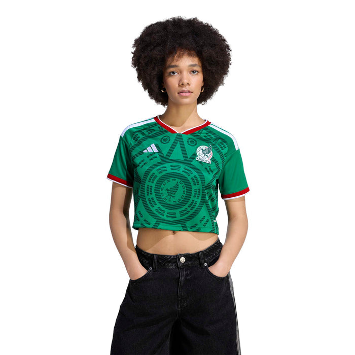 adidas Mexico 26 Home Cropped Jersey Women's