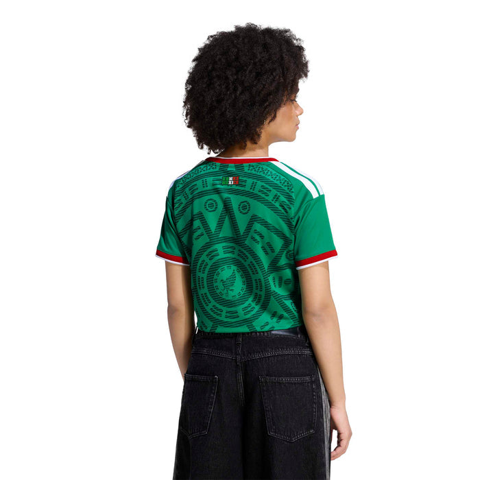 adidas Mexico 26 Home Cropped Jersey Women's