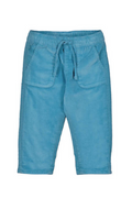 Blue pants with drawstring on a white background