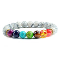 Midnight Zen Chakra Beaded Bracelet | Unisex Natural Stone Stretch Alignment Bracelet