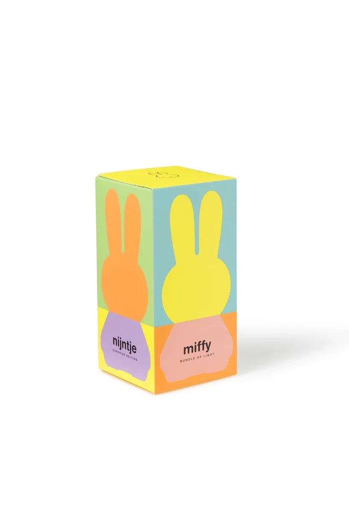 multi color display box for Miffy nightlight on white background