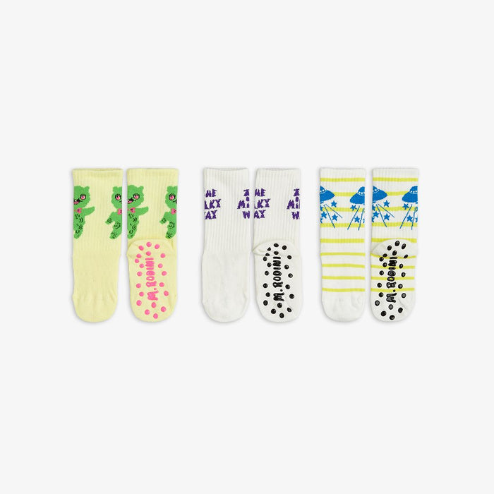 Milky Way 3pk Anti-Slip Socks