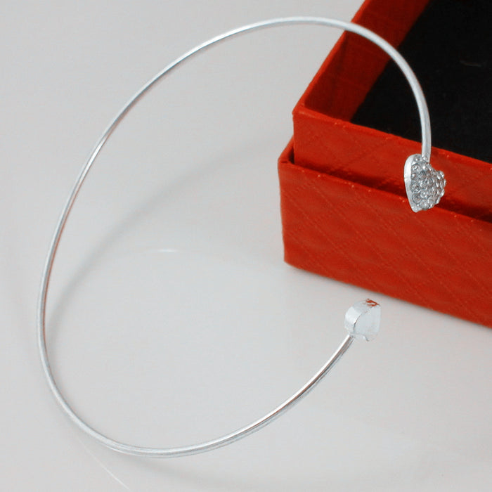 Minimalist Adjustable Heart Bracelet | Gold & Silver Jewelry