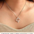 Minimalist Heart & Cross Pendant Necklace | Unisex Jewelry